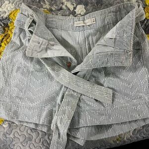High waist paperbag shorts